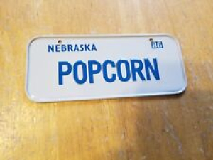 1986 Post Cereal Metal Bike License Plate State – Nebraska POPCORN Review