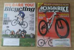 Two bicycle magazines Jan 2016 MOUNTAIN BIKE ACTION and Jan / Feb 16 Bicycling  Review