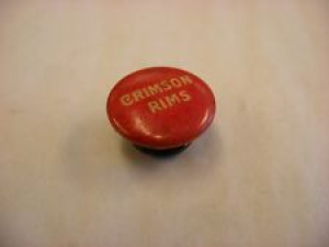 Original Vintage Antique Bicycle Pin – Crimson Rims Celluloid Lapel Stud Button  Review