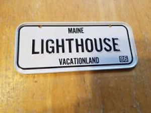 1986 Post Cereal Metal Bike License Plate State – Maine – LIGHTHOUSE Review