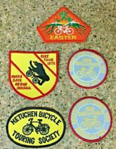 Vintage Cloth Bicycle Bike Tour Touring Jacket Patch New NOS 1970s 1980s Lot (5) Review