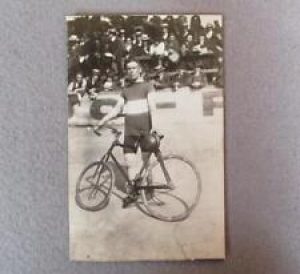 Vintage 1930s Bicycle Track Bike Racer Photograph Postcard Germany Stayer RPPC 3 Review
