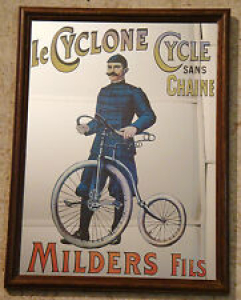 LE CYCLONE CYCLE MIRROR DECORATION LOFT BIKE SHOP BICYCLE STORE VINTAGE  Review