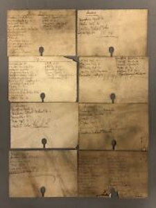Late 19th/Early 20th Century Catalog Inventory Index Cards From A Bike Shop Review