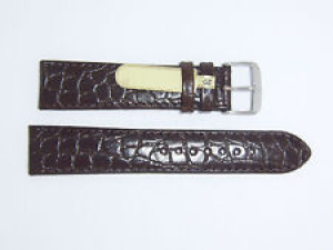 DI-Modell Genuine Calfskin Leather croc grain 20 mm D BROWN Watch Band “TIFFANY” Review