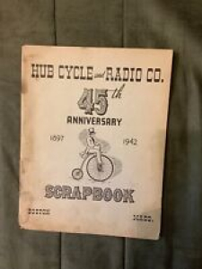 HUB CYCLE and RADIO Co. 45th Anniversary 1897-1942 SCRAPBOOK Boston Mass. Review